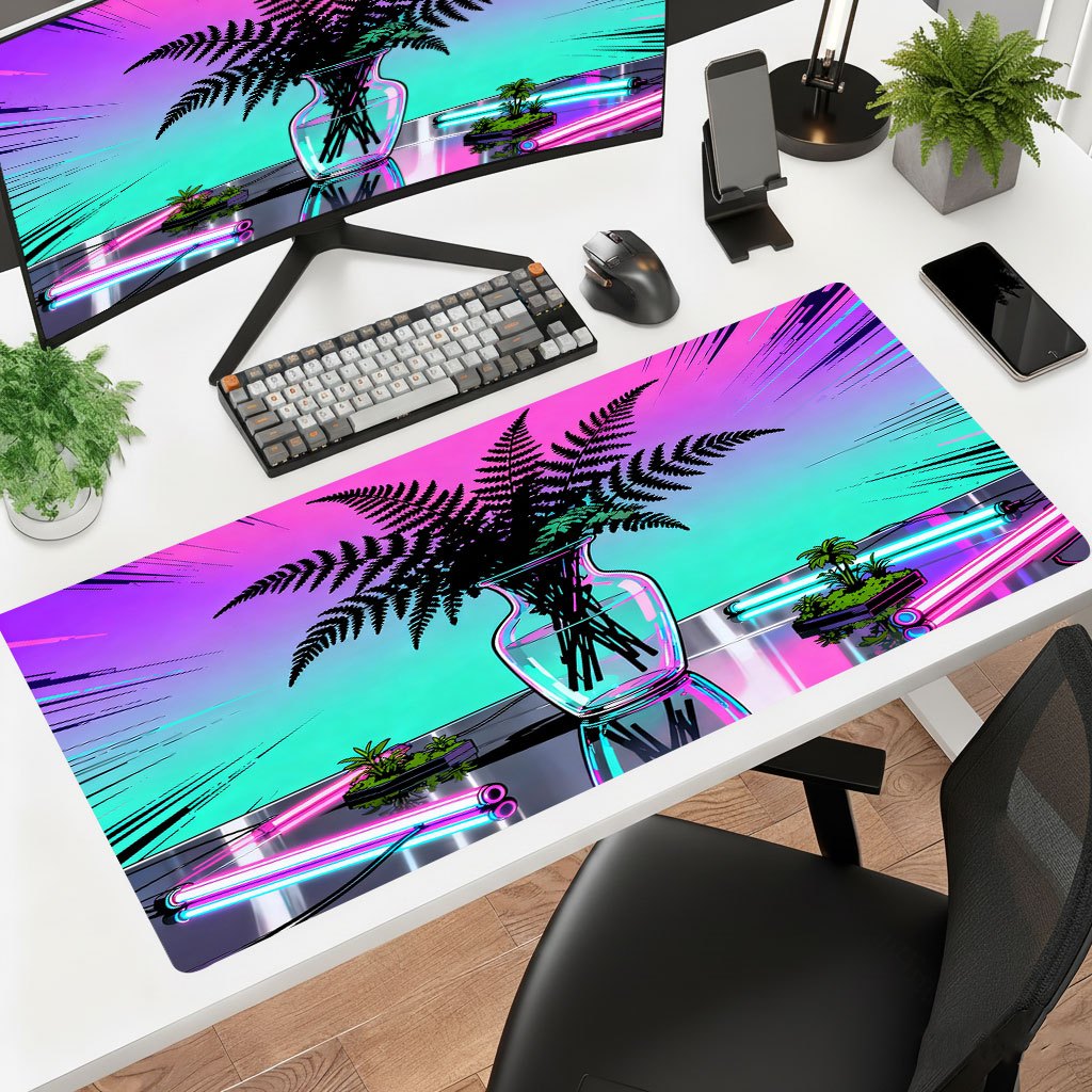 Retro Gaming Desk - Tappetino per mouse Brand Retro Plant