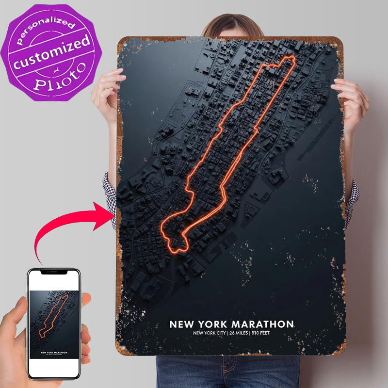 Retro Gaming York - Poster in Latta con Mappa della