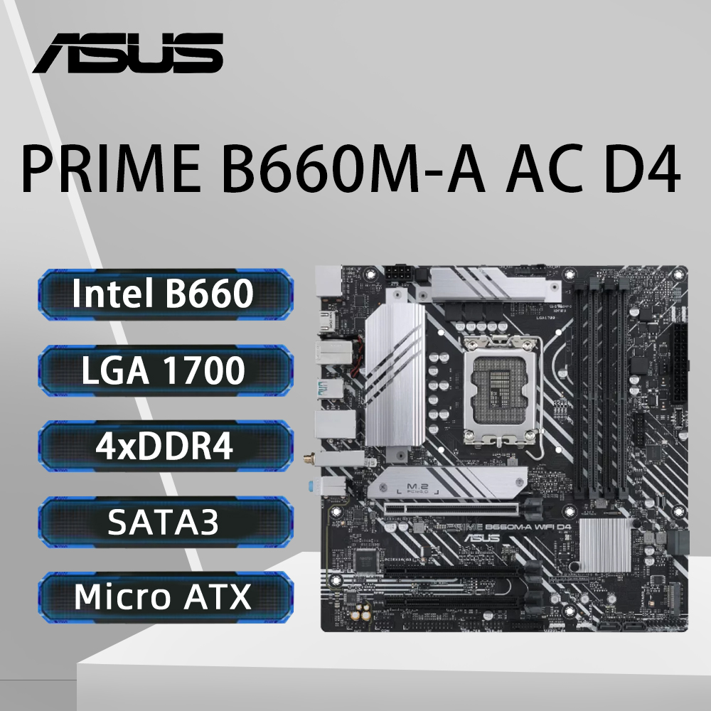 Intel Cpu Core I9 - Scheda madre ASUS PRIME B660M-A AC