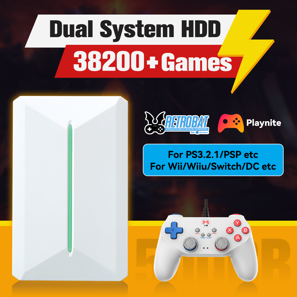 Retro X8 Gaming Console - Retrobat&Playnite System HDD Console di gioco