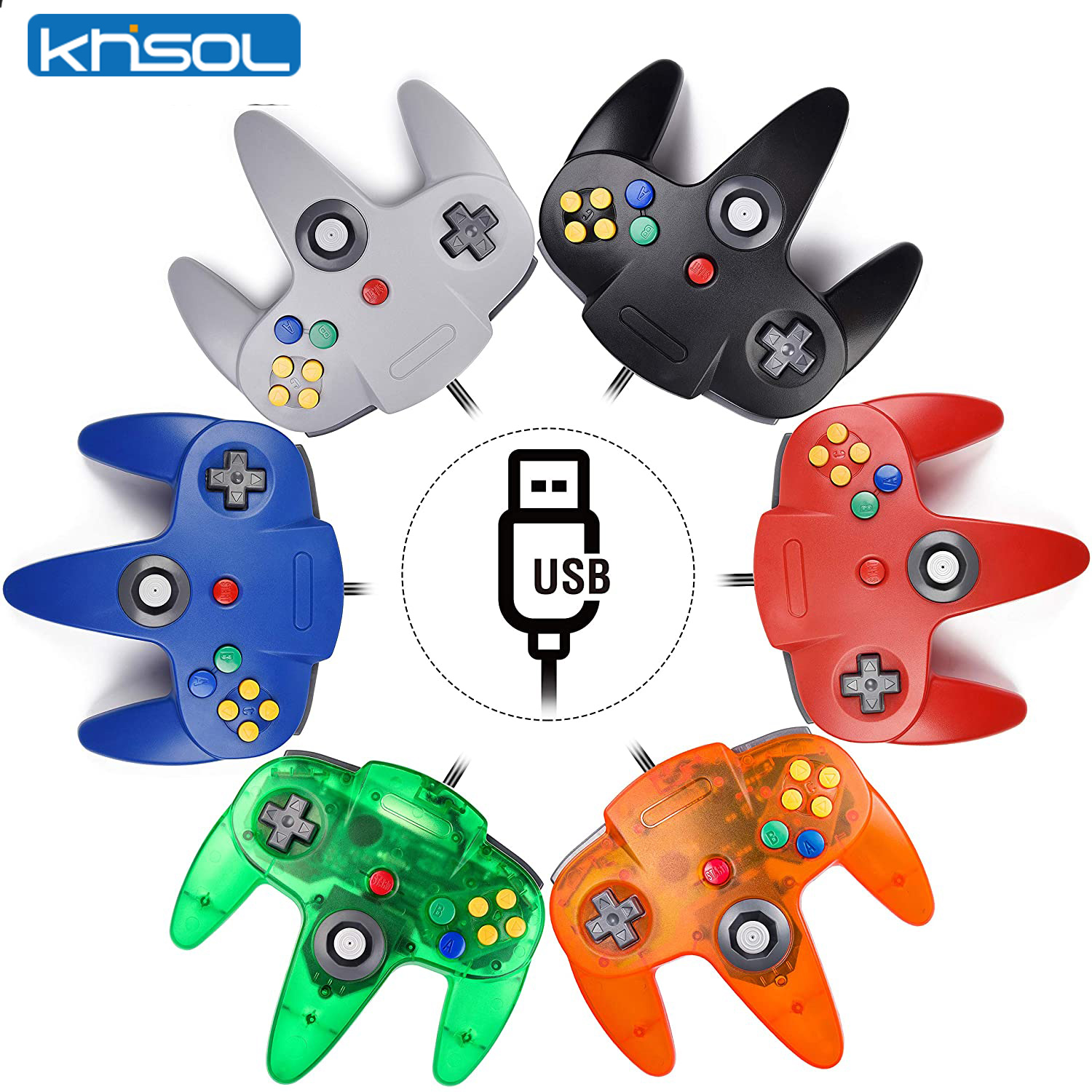 Retro Gaming Com - Controller N64 Classico USB cablato remoto