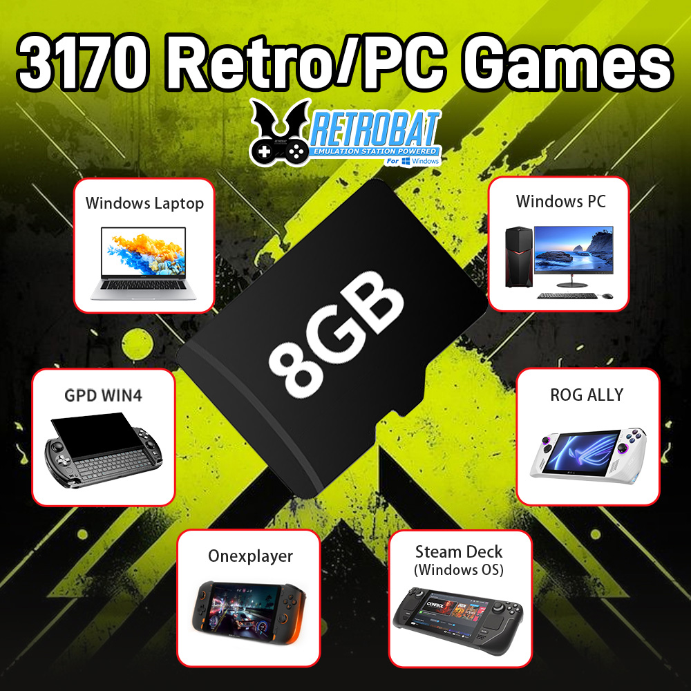 Retro X8 Gaming Console - Scheda TF di gioco da 8