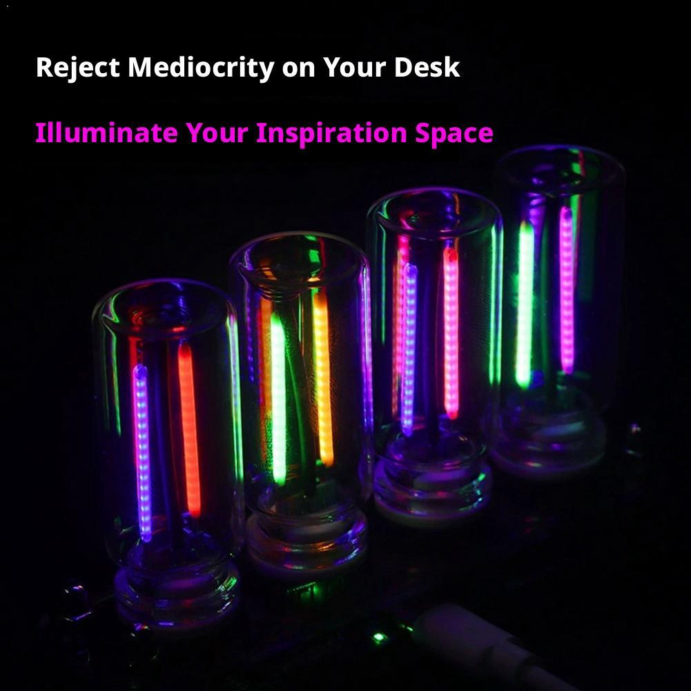 Retro Gaming Desk - Lampada USB in Vetro con Luce