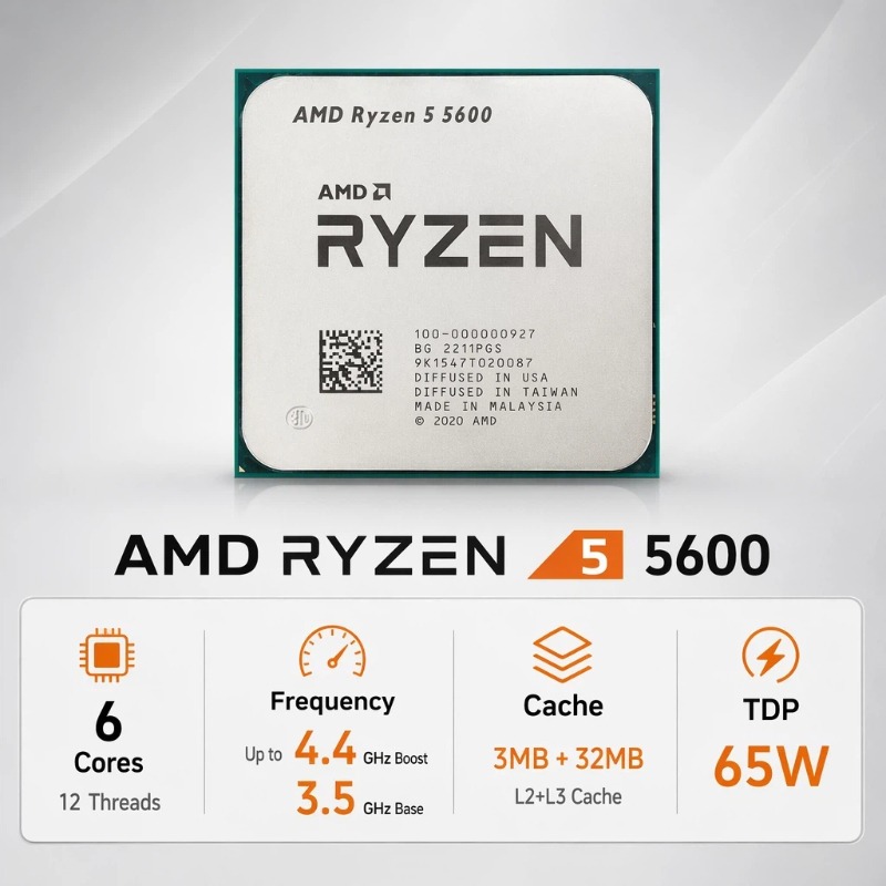 Processore AMD Ryzen 5 5600 ad - Amd Cpu Ryzen 5 recensione e prezzo