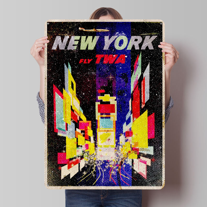 New York Fly TWA Poster in ban - Retro Gaming York recensione e prezzo
