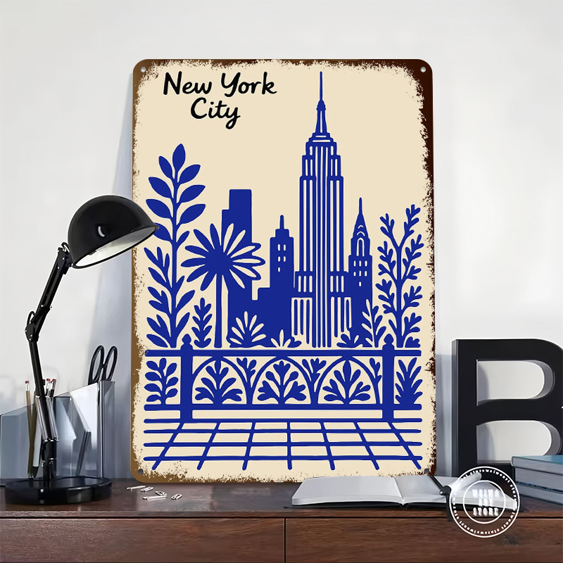 Poster blu di New York City, t - Retro Gaming York recensione e prezzo